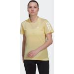 Gelbe adidas Own The Run T-Shirts für Damen Größe M 