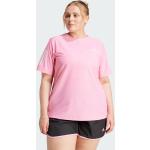 Pinke adidas Own The Run T-Shirts für Damen Große Größen 