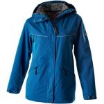 Blaue Wasserdichte Winddichte Atmungsaktive OWNEY 3-in-1 Jacken mit Reißverschluss mit Kapuze für Damen Größe XXL 