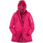 Pinke Wasserdichte Winddichte Atmungsaktive OWNEY Winterjacken mit Kapuze für Damen Größe XL 