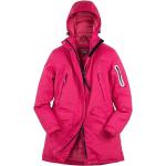 Pinke Wasserdichte Winddichte Atmungsaktive OWNEY Kapuzenmäntel mit Kapuze für Damen Größe XS für den für den Winter 