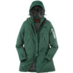 Grüne Winddichte Atmungsaktive OWNEY Winterjacken mit Kapuze für Damen Größe XL 