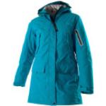 Blaue Winddichte Atmungsaktive OWNEY Winterjacken mit Kapuze für Damen Größe XS 