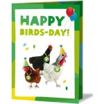 Goldene Oxfam Nachhaltige Geburtstagskarten mit Huhn-Motiv 