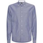 Blaue Unifarbene Langärmelige Tommy Hilfiger Bio Herrenlangarmhemden aus Baumwolle Größe 3 XL für den für den Frühling 