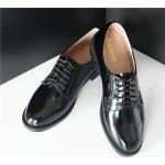 Schwarze Business Hochzeitsschuhe & Oxford Schuhe aus Leder für Damen 