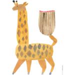 Gelbe OYOY Poster mit Giraffen-Motiv 50x70 