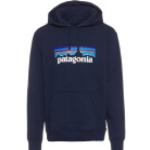 Marineblaue Patagonia Logo Nachhaltige Herrenhoodies & Herrenkapuzenpullover Größe L für den für den Herbst 