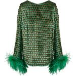 Grüne P.A.R.O.S.H. Festliche Blusen aus Polyamid für Damen Größe L 