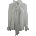 Reduzierte Beige Elegante P.A.R.O.S.H. Transparente Blusen & durchsichtige Blusen durchsichtig für Damen Größe S 