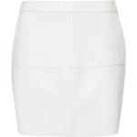 Reduzierte Weiße P.A.R.O.S.H. Lederröcke mit Reißverschluss aus Leder für Damen Größe S 
