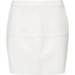 Reduzierte Weiße P.A.R.O.S.H. Lederröcke mit Reißverschluss aus Leder für Damen Größe XS 