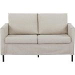 Beige Zweisitzer-Sofas aus Textil Breite 100-150cm, Höhe 100-150cm, Tiefe 50-100cm 2 Personen 