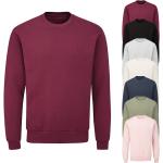 Schwarze Bio Rundhals-Ausschnitt Herrensweatshirts aus Baumwolle Größe 3 XL 