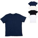 Marineblaue Melierte Maritime Nachhaltige T-Shirts aus Baumwolle für Herren Größe L 