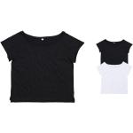 Schwarze Bio Nachhaltige Schulterfreie T-Shirts aus Baumwolle für Herren Größe L 