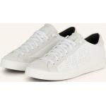 Weiße P448 Low Sneaker aus Veloursleder für Herren Größe 46 