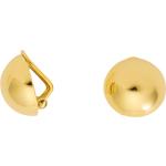 Goldene Runde Ohrhänger aus Gold für Damen 