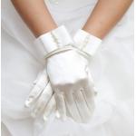 Braut Handschuhe Elegante Brauthandschuhe fingerlos 30cm Hochzeit A155 