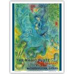 Pacifica Island Art Die Zauberflöte - Mozart - Met Opernhaus - Altes Vintage Retro Werbe Plakat von Marc Chagall c.1966 - Kunstdruck - 23cm x 31cm