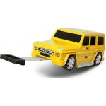 Gelbe Motiv Packenger Mercedes Benz Merchandise Hartschalen-Trolleys 20l mit Reißverschluss aus Kunststoff mit Rollen für Kinder 
