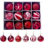 Reduzierte Pinke Christbaumkugeln & Weihnachtsbaumkugeln aus Kunststoff 12-teilig 