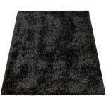 Schwarze Paco Home Rechteckige Hochflorteppiche aus Polyester schmutzabweisend 