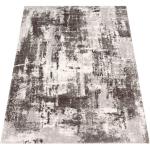 Graue Abstrakt Moderne Paco Home Rechteckige Shaggy Teppiche aus Polyester 