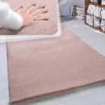 Reduzierte Pinke Unifarbene Paco Home Hochflorteppiche aus Kunstfell 