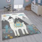 Reduzierte Beige Motiv Paco Home Kinderteppiche mit Lama-Motiv aus Textil 