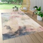 Reduzierte Beige Abstrakt Shabby Chic Paco Home Outdoor-Teppiche & Balkonteppiche aus Textil 