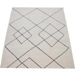 Reduzierte Weiße Paco Home Kurzflorteppiche aus Textil 160x230 