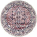 Bunte Moderne Paco Home Runde Runde Teppiche mit Ornament-Motiv aus Polyester maschinenwaschbar 