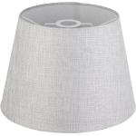 Graue Runde Lampenschirme für Tischlampen aus Textil 