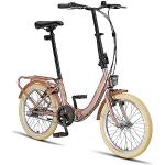 PACTO Nine -Hollandrad Komfortables Klappfahrrad 27cm Stahlrahmen Bike 20 Zoll Bicycle Shimano Nexus 3 Hub Gear Faltrad Klapprad Klappfahrrad für Erwachsene Herren Damen