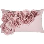Pinke Blumenmuster Kissenbezüge & Kissenhüllen aus Polyester 50x30 