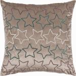 Reduzierte Taupefarbene Sterne Pad Kissenbezüge & Kissenhüllen mit Reißverschluss aus Textil 45x45 