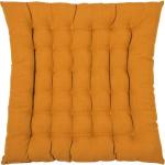 Gelbe Unifarbene Pad Sitzkissen & Bodenkissen aus Baumwolle 