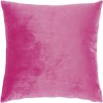 Pinke Kissenbezüge & Kissenhüllen mit Reißverschluss aus Kunstfell 50x50 