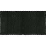 Schwarze Unifarbene Minimalistische Pad UNI Fußmatten aus Textil maschinenwaschbar 