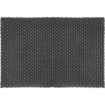 Reduzierte Graue Unifarbene Minimalistische Pad UNI Fußmatten aus Textil maschinenwaschbar 140x200 