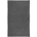 Reduzierte Schwarze Unifarbene Minimalistische Pad UNI Fußmatten aus Textil maschinenwaschbar 