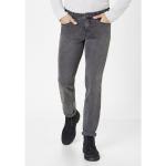 Reduzierte Graue Unifarbene Atmungsaktive Paddocks Slim Fit Jeans mit Reißverschluss aus Baumwolle für Herren Größe XXL Weite 44, Länge 28 