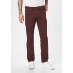 Reduzierte Rote Unifarbene Atmungsaktive Paddocks Jeans mit Stickerei mit Reißverschluss aus Baumwolle für Herren Größe XXL Weite 33, Länge 30 