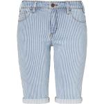 Hellblaue Jeans-Bermudas aus Denim für Damen 