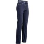 Dunkelblaue Paddocks 5-Pocket Jeans mit Reißverschluss aus Baumwolle für Damen Größe M 