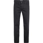 Schwarze Paddocks Slim Fit Jeans mit Reißverschluss aus Baumwolle für Herren Größe XXL Weite 42 für den für den Winter 