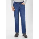 Blaue Unifarbene Atmungsaktive Paddocks Slim Fit Jeans mit Reißverschluss aus Baumwolle für Herren Größe XXL Weite 30, Länge 28 