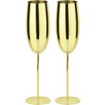 Goldene Champagnergläser 270 ml aus Glas 2-teilig 