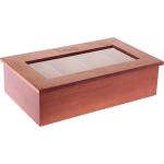 Paderno Teebox Holz 33.5x20cm Dunkelbraun, Vorratsbehälter, Braun